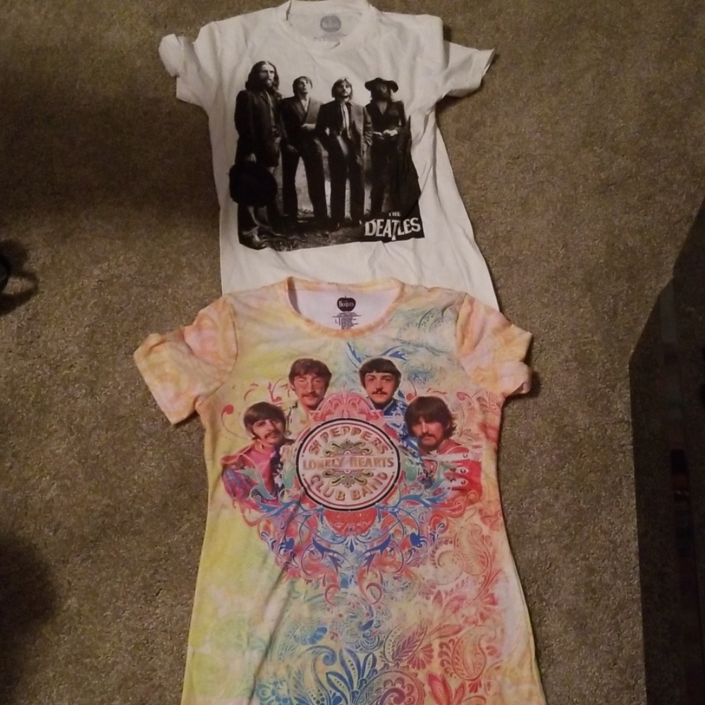 New The Beatles T Shirts Bundle 2 Shirts